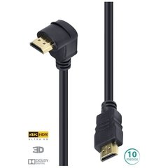 CABO HDMI 2.0 4K ULTRA HD 3D CONEXÃO ETHERNET COM 01 CONECTOR 90º 10 METROS - H2090-10