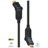 CABO HDMI 2.0 4K ULTRA HD 3D CONEXÃO ETHERNET CONECTORES 180° 2 METROS - H20B180-2