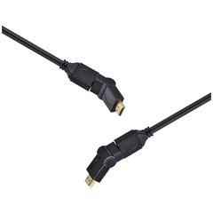 CABO HDMI 2.0 4K ULTRA HD 3D CONEXÃO ETHERNET CONECTORES 360° 2 METROS - H20B360-2 - Preech Informática - Informática e suas tecnologias