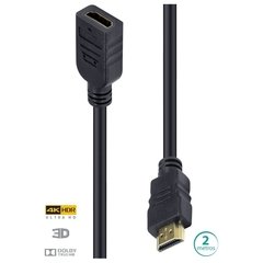 CABO HDMI 2.0 4K EXTENSOR ULTRA HD 3D CONEXÃO ETHERNET 2 METROS - H20EX-2