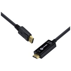 CABO DISPLAYPORT 1.3 PARA HDMI 2.0 4K ULTRA HD 2 METROS - H20DP13-2 - Preech Informática - Informática e suas tecnologias