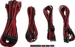 CABO PARA FONTE CORSAIR SLEEVED CP-8920148 PRETO E VERMELHO