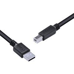 CABO USB A 2.0 MACHO PARA USB B 2.0 MACHO PARA IMPRESSORA 2 METROS - PUABM2-2 - Preech Informática - Informática e suas tecnologias