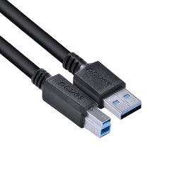 CABO USB A 3.0 MACHO PARA USB B 3.0 MACHO 3 METROS - PUABM3-3 - Preech Informática - Informática e suas tecnologias