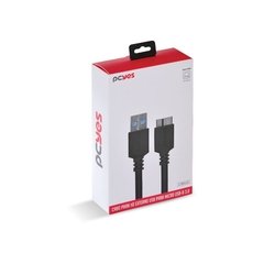 CABO USB A 3.0 MACHO PARA MICRO USB B (10 PINOS) MACHO 5 METROS - PUAMCM3-5