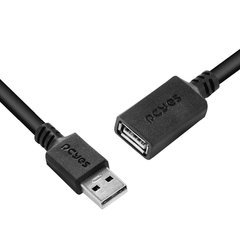 CABO USB A 2.0 MACHO PARA USB A 2.0 FEMEA 1 METRO - PUAMF2-1 - loja online