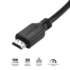 CABO HDMI 2.1 MACHO PARA HDMI 2.1 MACHO 2 METROS - PHM21-2 - comprar online