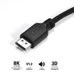 CABO DISPLAYPORT MACHO PARA DISPLAYPORT MACHO 2 METROS - PDPM-2 - comprar online