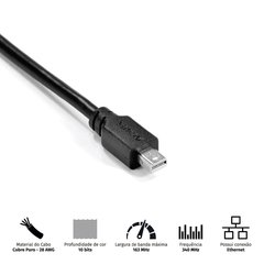 CABO MINI DISPLAYPORT MACHO PARA DISPLAYPORT MACHO 2 METROS - PMDDPM-2 na internet