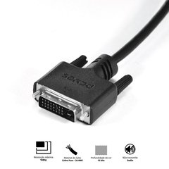 CABO DVI-D 24+5 MACHO PARA HDMI 2.0 MACHO 2 METROS - PDHM20-2 - comprar online