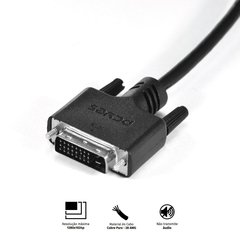 CABO DVI-I 24+5 PARA VGA 15 PINOS MACHO 2 METROS - PDVM15-2 - comprar online