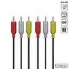 CABO 3 RCA MACHO PARA 3 RCA MACHO VIDEO COMPOSTO 2 METROS - P3R-2