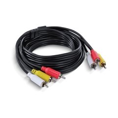 CABO 3 RCA MACHO PARA 3 RCA MACHO VIDEO COMPOSTO 2 METROS - P3R-2 - loja online