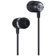 FONE DE OUVIDO SOUND CASUAL PRETO METÁLICO COM MICROFONE, ATENDE CELULAR - comprar online