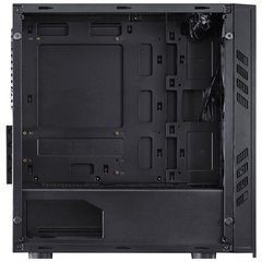 GABINETE MID-TOWER SATURN PRETO COM 3 FANS LED AZUL LATERAL EM ACRÍLICO - SATPTAZ3FCA - comprar online