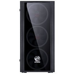 GABINETE MID-TOWER SATURN PRETO COM 3 FANS LED VERMELHO LATERAL EM ACRÍLICO - SATPTVM3FCA na internet