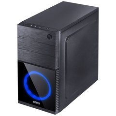 GABINETE MID-TOWER MERCURY PRETO COM 1 FAN LED AZUL LATERAL EM ACRÍLICO - MRCPTAZ1FCA - Preech Informática - Informática e suas tecnologias