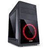 GABINETE MID-TOWER MERCURY PRETO COM 1 FAN LED VERMELHO LATERAL EM ACRÍLICO - MRCPTVM1FCA