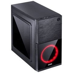 GABINETE MID-TOWER MERCURY PRETO COM 1 FAN LED VERMELHO LATERAL EM ACRÍLICO - MRCPTVM1FCA - loja online