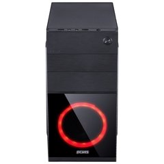 Imagem do GABINETE MID-TOWER MERCURY PRETO COM 1 FAN LED VERMELHO LATERAL EM ACRÍLICO - MRCPTVM1FCA