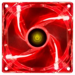 FAN/COOLER VX GAMING V.LIGHT 4 PONTOS DE LED 120X120 VERMELHO na internet