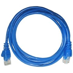 PATCH CORD UTP CAT6 26AWG PADRÃO 568B 2.5M AZUL