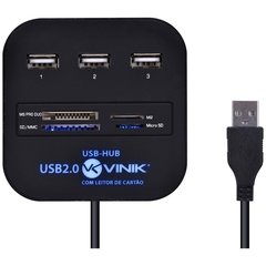 HUB USB 2.0 COM LEITOR DE CARTÃO - comprar online