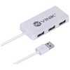 HUB USB 2.0 COM 4 PORTAS E 1,2M DE CABO BRANCO - HUV-20-B