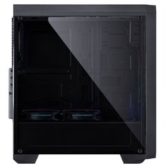 GABINETE MID-TOWER NOVA PLUS PRETO COM 3 FANS LED RGB LATERAL EM ACRÍLICO - NOVPTRGB3FCA - Preech Informática - Informática e suas tecnologias