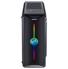 GABINETE MID-TOWER NOVA PLUS PRETO COM 3 FANS LED RGB LATERAL EM ACRÍLICO - NOVPTRGB3FCA - Preech Informática - Informática e suas tecnologias