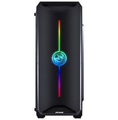 GABINETE MID-TOWER NOVA PLUS PRETO COM 3 FANS LED RGB LATERAL EM ACRÍLICO - NOVPTRGB3FCA - loja online