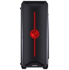 GABINETE MID-TOWER NOVA PLUS PRETO COM 3 FANS LED RGB LATERAL EM ACRÍLICO - NOVPTRGB3FCA