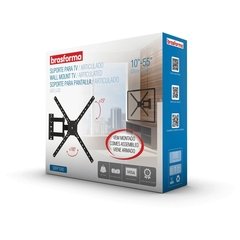 SUPORTE ARTICULADO 5 MOVIMENTOS PARA TV LED, LCD, PLASMA, 3D E SMART TV DE 10 A 55'' SBRP1040 JÁ VEM MONTADO - comprar online