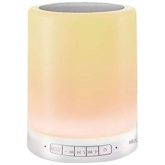 CAIXA DE SOM BLUETOOTH/AUXILIAR/SD, COM ILUMINAÇÃO DE LED LIGTH TOUCH 10W SP287