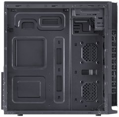 Imagem do GABINETE GAMER VX GAMING CRATER COM JANELA ACRÍLICA PRETO COM 2 X FAN FRONTAL 120MM 15 PONTOS DE LED AZUL