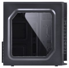 GABINETE GAMER VX GAMING CRATER COM JANELA ACRÍLICA PRETO COM 2 X FAN FRONTAL 120MM 15 PONTOS DE LED VERMELHO - loja online