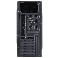 GABINETE GAMER VX GAMING CRATER COM JANELA ACRÍLICA PRETO COM 2 X FAN FRONTAL 120MM 15 PONTOS DE LED VERMELHO - comprar online