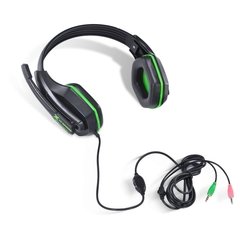 HEADSET GAMER VX GAMING OGMA P2 COM MICROFONE - PRETO E VERDE na internet