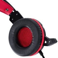 HEADSET VX GAMING TARANIS V2 P2 COM MICROFONE - PRETO E VERMELHO - Preech Informática - Informática e suas tecnologias