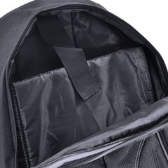 MOCHILA PARA NOTEBOOK ATÉ 15.6" EM NYLON PRETA COM CINZA - BN-01