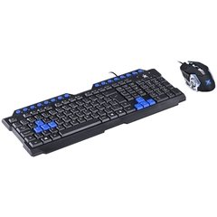 COMBO GAMER VX GAMING GRIFO TECLADO + MOUSE 2400 DPI LED USB CABO 1.8 METROS AZUL - VGC-01A - comprar online