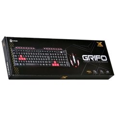 TECLADO E MOUSE GAMER VX GAMING GRIFO - MOUSE 2400 DPI CABO USB 1.8 METROS LED VERMELHO - VGC-01V - comprar online