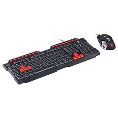 TECLADO E MOUSE GAMER VX GAMING GRIFO - MOUSE 2400 DPI CABO USB 1.8 METROS LED VERMELHO - VGC-01V - comprar online