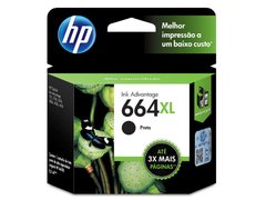 CARTUCHO DE TINTA INK ADVANTAGE HP SUPRIMENTOS F6V31AB HP 664XL PRETO 8,5 ML