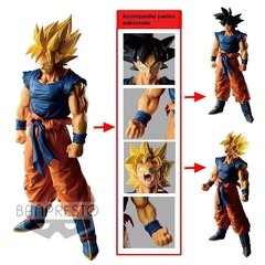 ACTION FIGURE DRAGON BALL SUPER - LEGEND BATTLE - GOKU SUPER SAIYAJIN - loja online