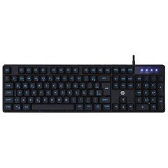 TECLADO GAMER HP - K300 BLACK - LED AZUL - ABNT2