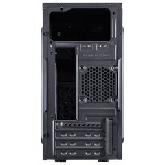 GABINETE MID-TOWER MERCURY PRETO COM 1 FAN LED VERDE LATERAL EM ACRÍLICO - MRCPTVD1FCA