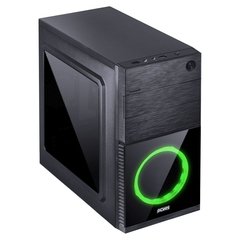 GABINETE MID-TOWER MERCURY PRETO COM 1 FAN LED VERDE LATERAL EM ACRÍLICO - MRCPTVD1FCA - loja online