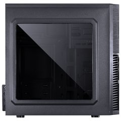 Imagem do GABINETE MID-TOWER MERCURY PRETO COM 1 FAN LED VERDE LATERAL EM ACRÍLICO - MRCPTVD1FCA