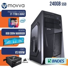 COMPUTADOR GAMER MVX7 INTEL I7 7700 3.6GHZ MEM 8GB SSD 240GB HDMI/VGA 600W LINUX - MVX7H110S2408